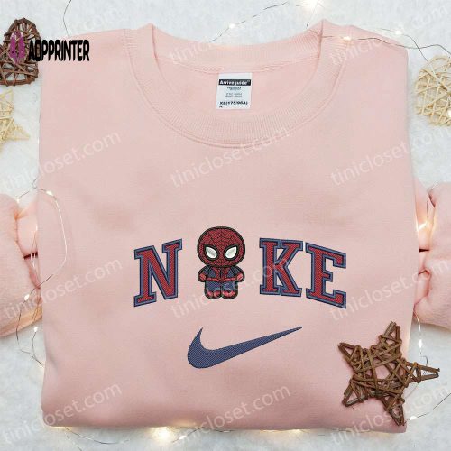 Marvel x Nike Chibi Spider-Man Hoodie & Custom T-shirt: Embroidered Marvel Universe Apparel