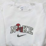 Nike x Chibi Spider-Man Movie Embroidered Sweatshirt Marvel Cinematic Universe Hoodie Custom Nike Tee