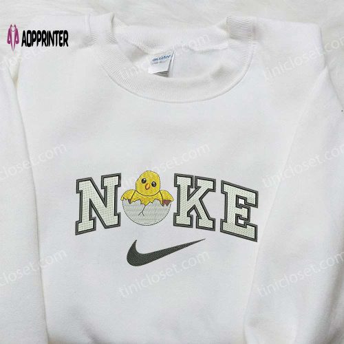 Nike x Christmas Grinch Hand Embroidered Shirt – Custom Holiday Gift for Family