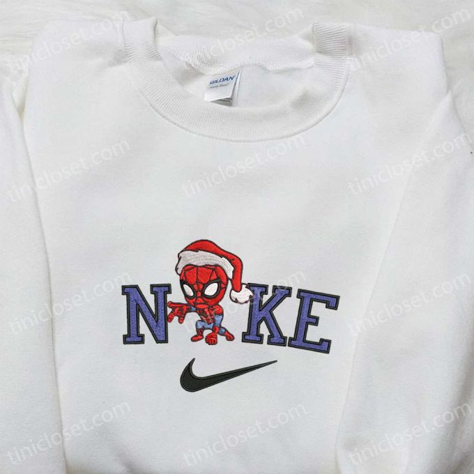 Nike x Christmas Chibi Spider-Man Shirt & Hoodie: Family Christmas Gifts