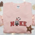 Nike x Christmas Scream Ghost Face Shirt: Best Family Gift – Nike Inspired Embroidered Shirt