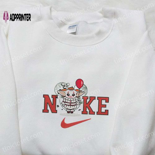 Nike x Pennywise Stitch Balloon Shirt & Hoodie: Funny Halloween Gifts