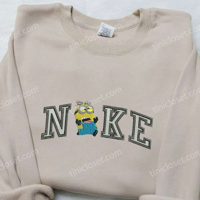 Nike x Dave Minion Embroidered Collection: Hoodie Sweatshirt T-shirt – Cartoon Apparel for Minion Fans