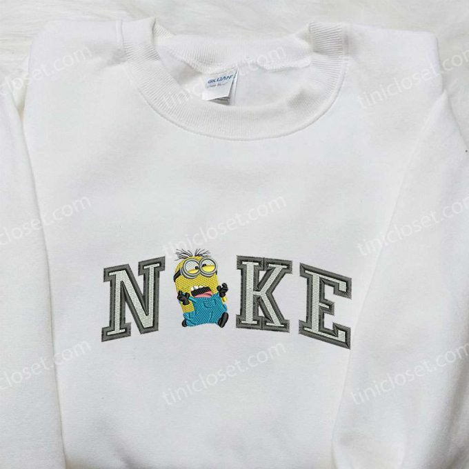 Nike x Dave Minion Embroidered Hoodie Sweatshirt & T-shirt: Cartoon Inspired Collection