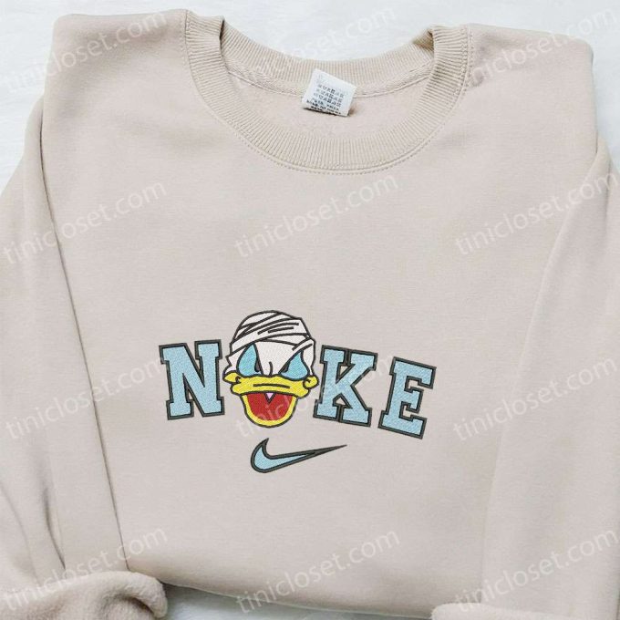 Nike x Donald Duck Embroidered Shirt: Best Family Gift Nike Inspired Design