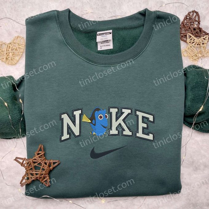 Nike x Dory Embroidered T-shirt & Finding Dory Disney Hoodie – Unique Nike Inspired Embroidery