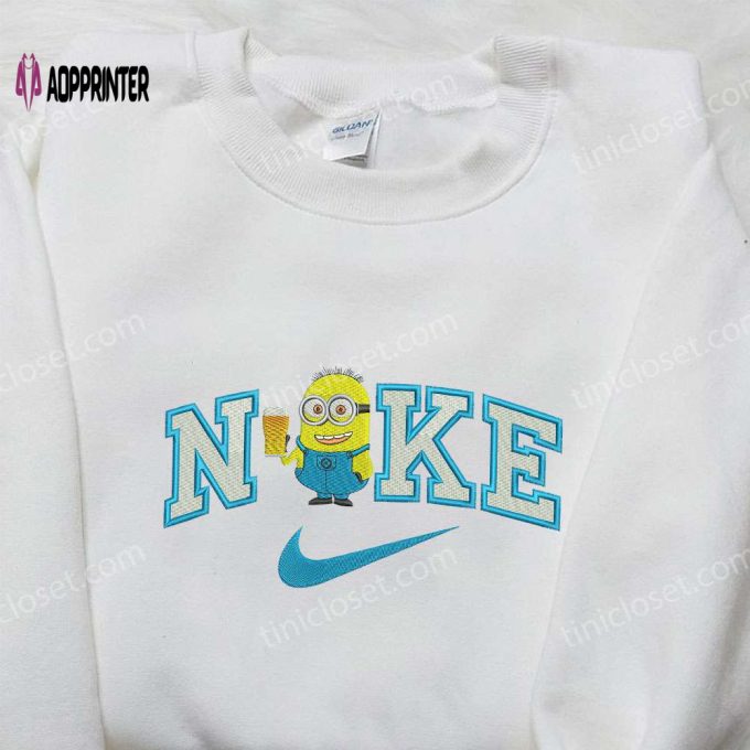 Nike x Drunk Minion Embroidered Shirt – Minion Movie Inspired Design