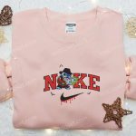 Nike x Freddy Stitch Doll & Nightmare on Elm Street Characters Embroidered Shirt: Perfect Family Gift