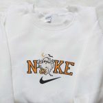 Nike x Funny Ghost Embroidered Shirt: Spooky Halloween Inspired Tee