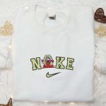 Nike x Funny Scream Ghost Shirt: Spooky Halloween Embroidery Nike-Inspired Design