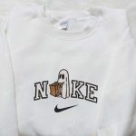 Nike x Ghost Brown Bag Embroidered Sweatshirt Spooky Hoodie & T-shirt: Unique Nike Inspired Apparel