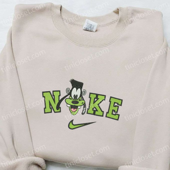 Nike x Goofy Halloween Frankenstein Embroidered Shirt Disney Inspired Halloween Tee