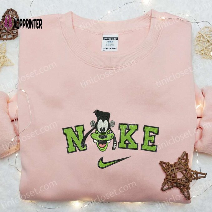 Nike x Goofy Halloween Frankenstein Embroidered Shirt Disney Inspired Halloween Tee