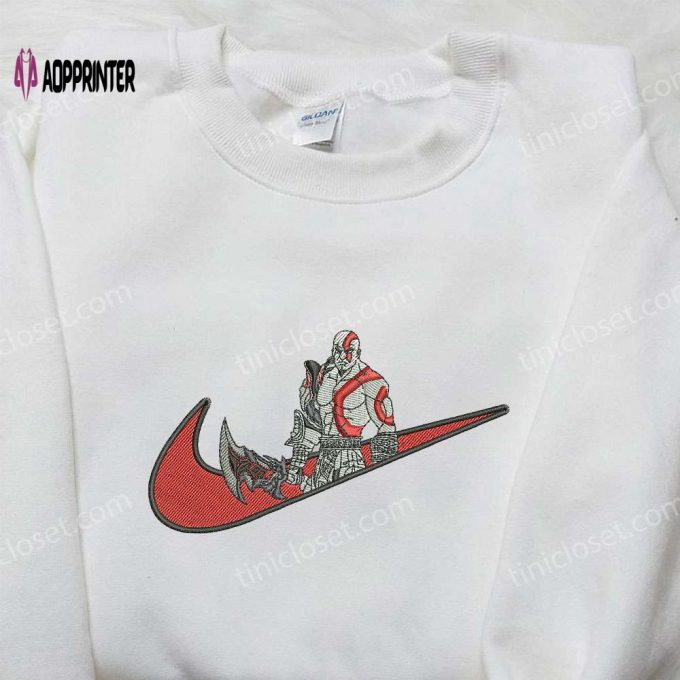 Nike x Gow God of War Embroidered Shirt: Custom Cool Design