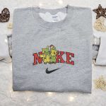 Nike x Grinch Pikachu Halloween Embroidered Shirt: Adorable Pokemon Halloween Tee