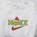 Nike x Grinch Christmas Hat Shirt: Festive Embroidery & Best Gift for Holidays!