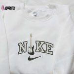 Nike x Guitar Embroidered Shirt: Best Family Gift Nike Inspired Design