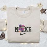 Spooky Style: Nike x Halloween Mickey Minnie Embroidered Shirt Cute Sweatshirt & Custom Hoodie