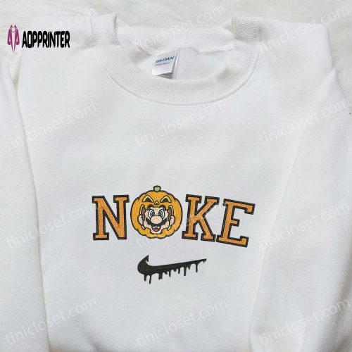 Nike x Jason Voorhees Embroidered Hoodie: Horror Movie Sweatshirt & Nike Inspired T-Shirt