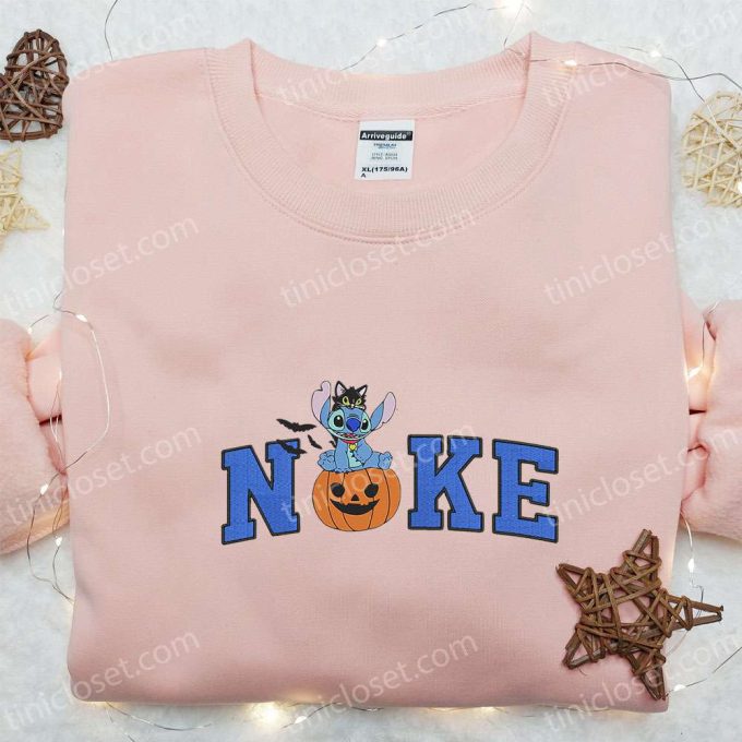 Spooky Stitch Pumpkin & Disney Halloween Embroidered Shirts – Nike Inspired