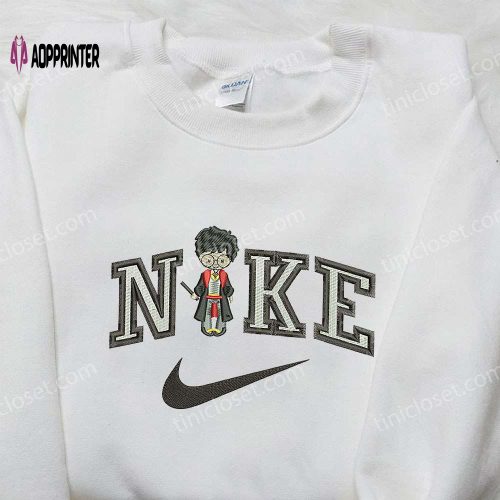 Nike x Christmas Grinch Hand Embroidered Shirt – Custom Holiday Gift for Family