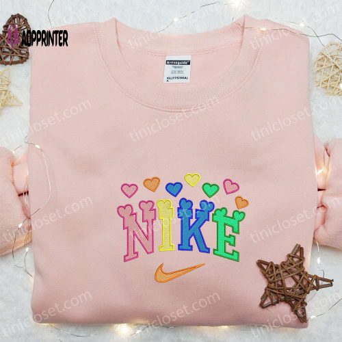 Custom Nike x Heart Embroidered Sweatshirt: Best Valentine s Day Gift Ideas