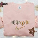 Custom Nike x Heart Embroidered Sweatshirt: Best Valentine s Day Gift Ideas