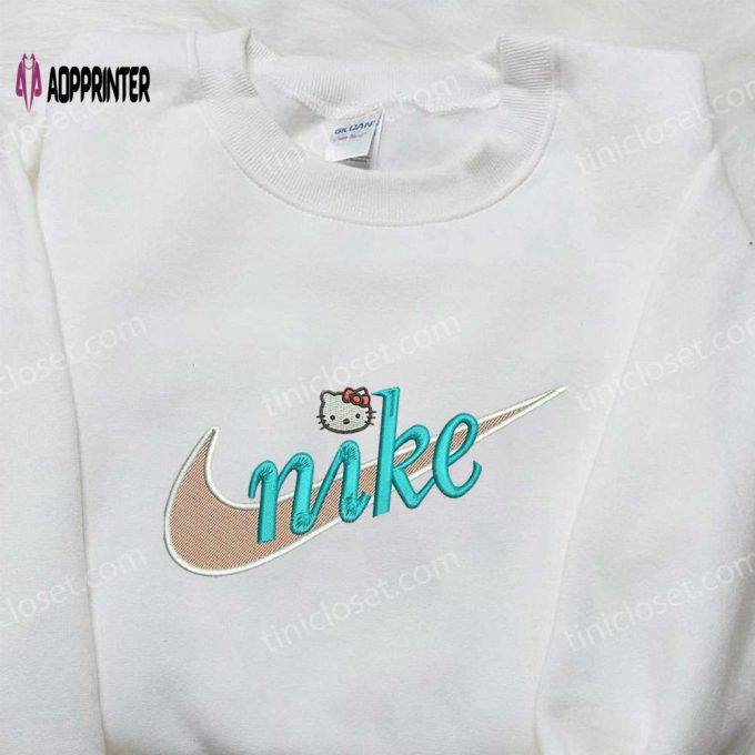 Nike x Hello Kitty Embroidered Shirt: Stylish Nike Inspired Gift for Family