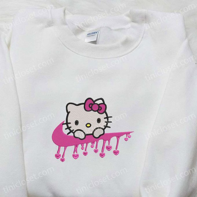 Nike x Hello Kitty Heart Embroidered Hoodie Sweatshirt & T-shirt: Valentine s Inspired Apparel