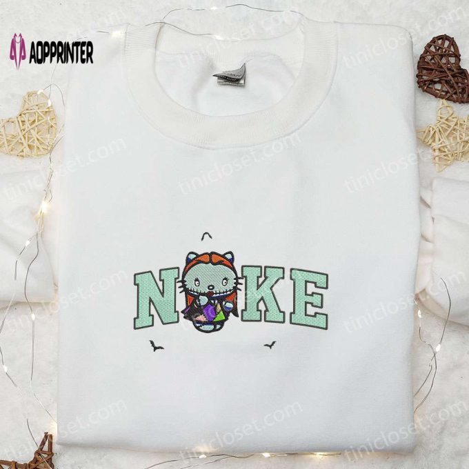 Nike x Hello Kitty Sally Hoodie Nightmare Before Christmas Sweatshirt Custom Embroidered T-shirt