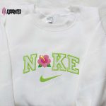 Custom Nike x Hibiscus Flower Embroidered Shirt: Stylish Floral Design for Flower Lovers