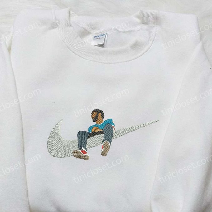 Nike x J Cole Embroidered Shirt – Celebrity Logo Tee for Stylish Fans