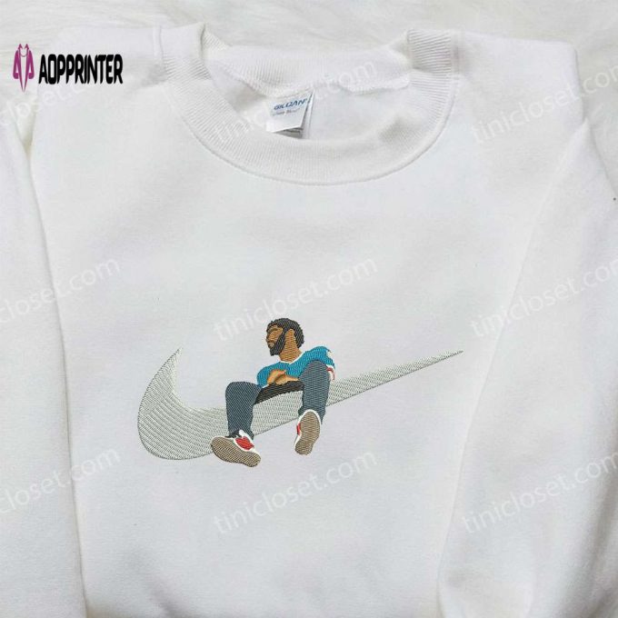 Nike x J Cole Embroidered Shirt – Celebrity Logo Tee for Stylish Fans