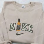 Nike x Jack Daniel’s Wine Bottle Embroidered Shirt: Unique Nike-Inspired Favor Drinking Design