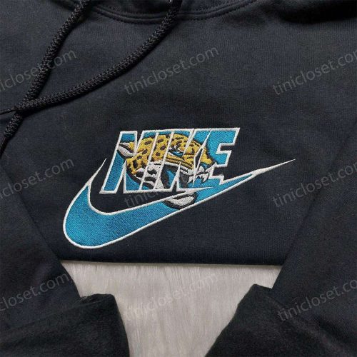 Nike x Jacksonville Jaguars Embroidered Shirt: NFL Fan Clothing for Sports Enthusiasts