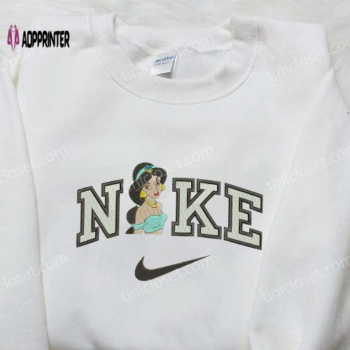 Nike x Jasmine & Disney Princess Embroidered Shirt – Inspired Nike Design