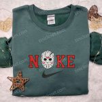 Nike x Jason Voorhees Embroidered Sweatshirt & Hoodie: Horror Movie Characters Collection