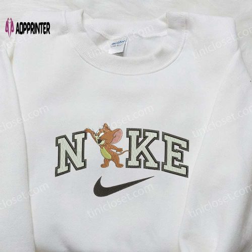 Nike x Jerry Embroidered Shirt – Cartoon Inspired Stylish Nike Shirt