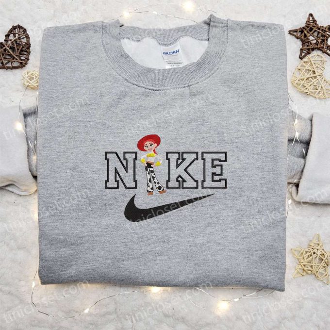 Nike x Jessi Embroidered Sweatshirt: Disney Characters Shirt Best Birthday Gift Ideas