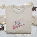 Custom Nike x Jigglypuff Embroidered Shirt – Pokémon Inspired Design