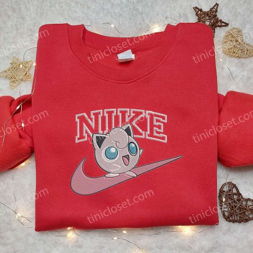 Custom Nike x Jigglypuff Embroidered Shirt – Pokémon Inspired Design