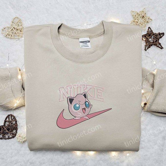 Pokemon Embroidered Shirt: Nike x Jigglypuff Custom Design