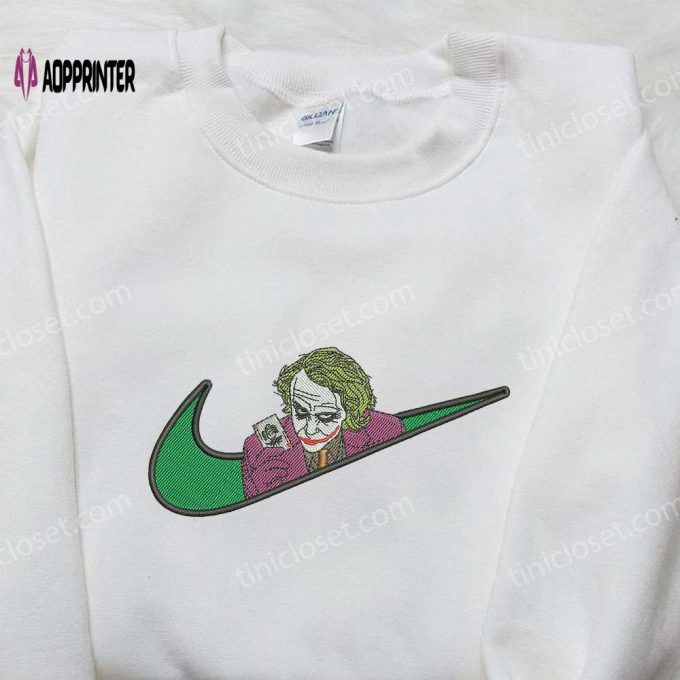 Nike x Joker Halloween Embroidered Shirt – Unique Nike Inspired Design