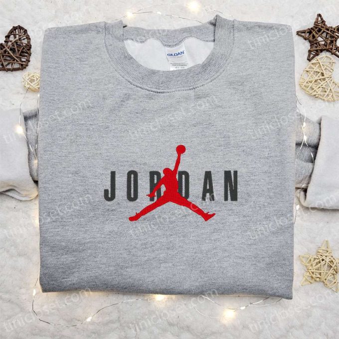 Nike x Jordan Embroidered Sweatshirt: NBA Sport Shirt Best Birthday Gift Ideas