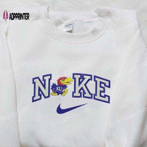 Nike x Kansas Jayhawks Embroidered Shirt – NCAA Best Gift for Sports Fans