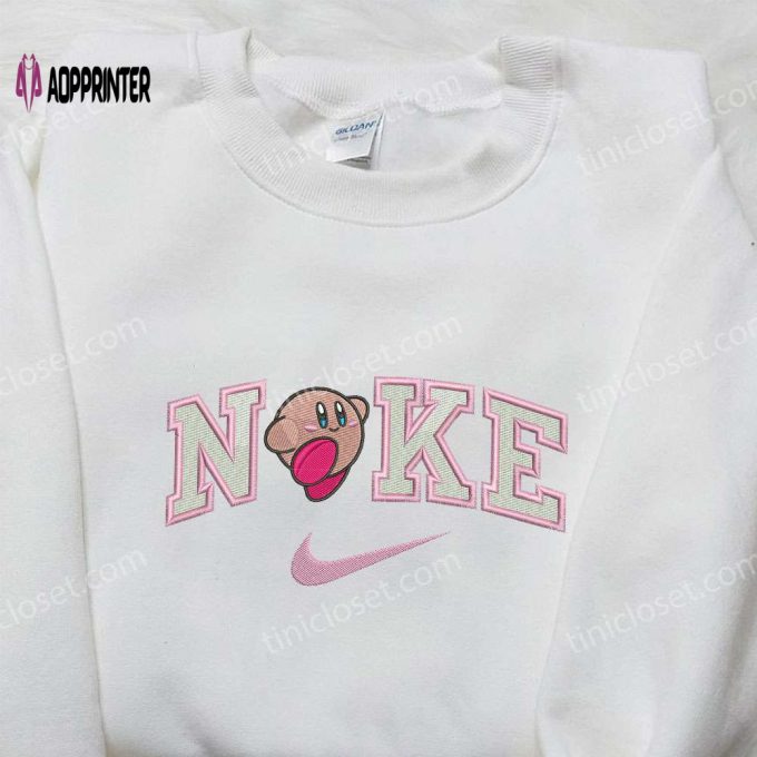 Nike x Kirby Embroidered Shirt – Unique Nike Inspired Gift for Family