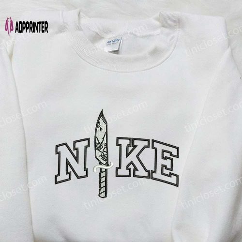 Nike x Knife Halloween Embroidered Shirt: Inspired Trendy & Unique