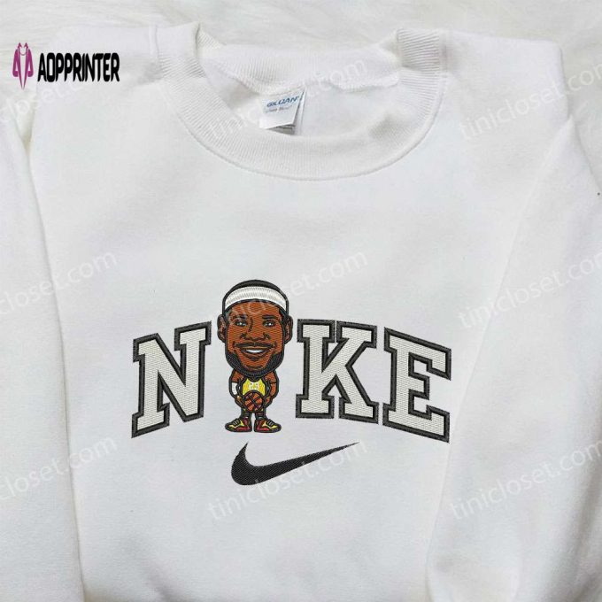 LeBron James Embroidered Shirt: Nike x LA Lakers NBA Apparel