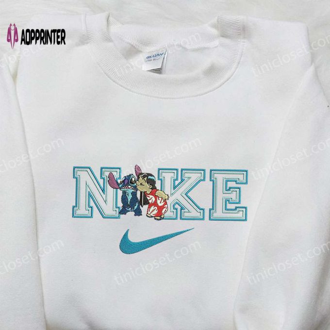 Nike x Lilo and Stitch Embroidered Shirt – Disney Inspired Nike Shirt