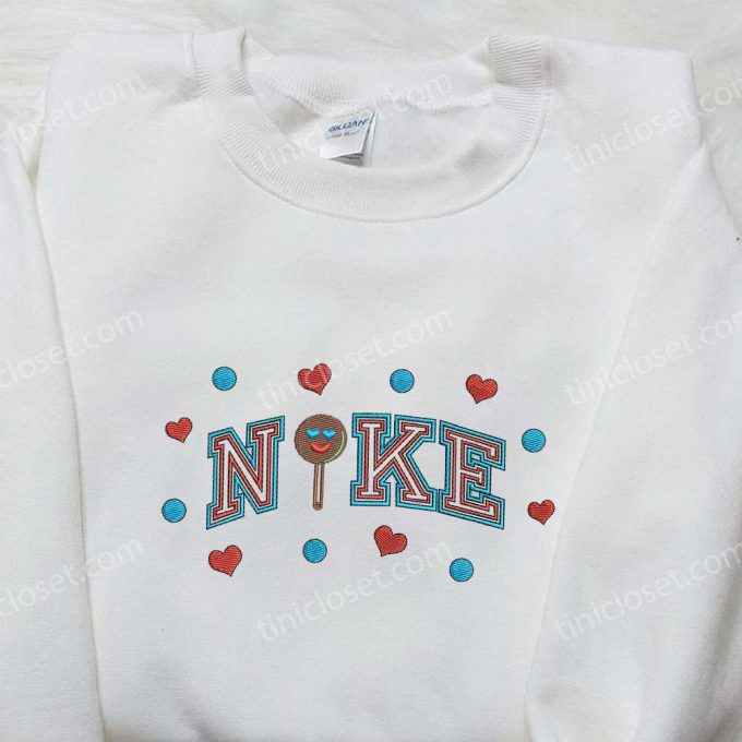 Nike x Lolipop Heart Love Shirt: Best Valentine s Day Gift – Nike Inspired Embroidered Shirt